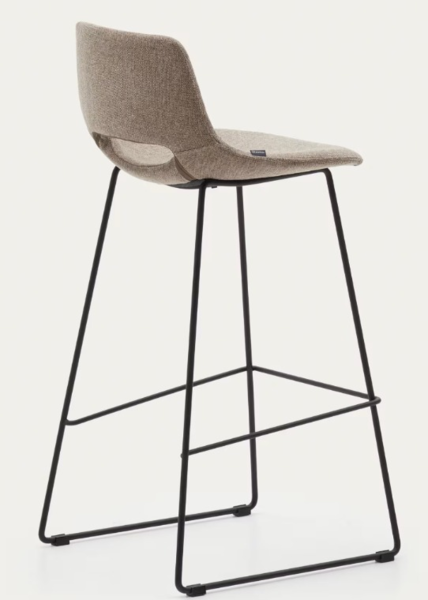 Industrial Style Stool with Black Steel Finish Height 76 cm (3)